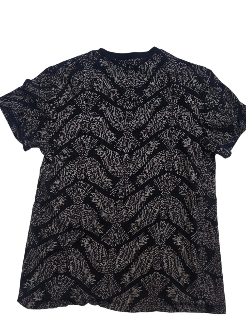 Black MCM-81 x Guess Men's T-shirt featuring gold eagle design Size M - Picture 2 of 4